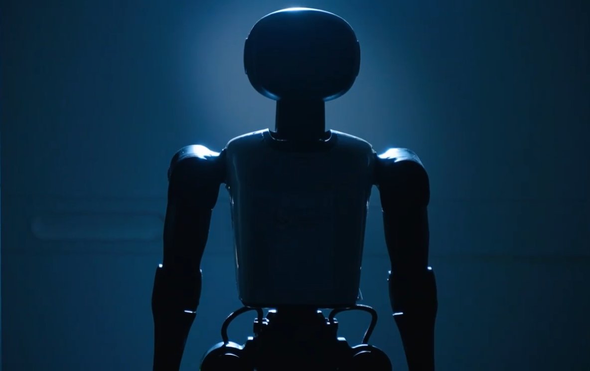 Humanoid robot silhouette